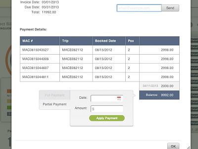 Invoice In A Modal clean dialog invoice modal