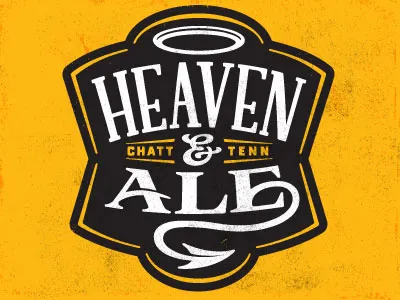 Heaven & Ale ale beer crest devil enclosure growler halo logo