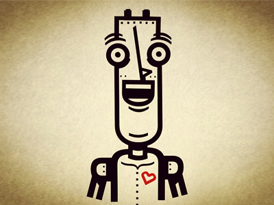 Tin Man character fontify illustration oz type