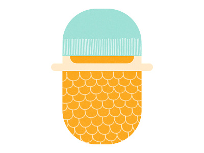 Bearded Guy beard blue concept art illustration man orange scandinavian