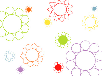 Spring Time abstract flowers illustration spring vector