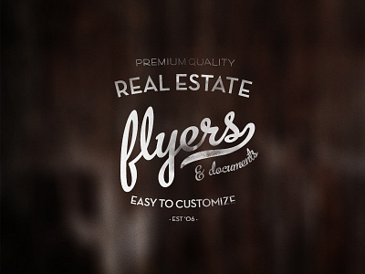 Real Estate Flyers logo real estate script