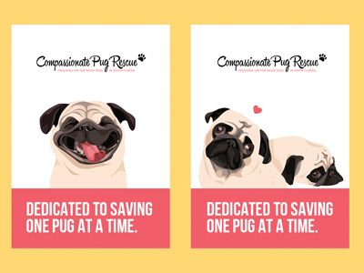 Pug Rescue fun illustration pug rescue