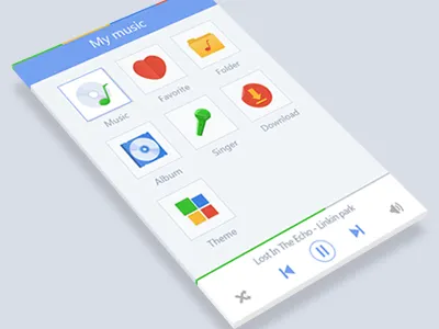 Google Music UI china google icon music sola ui