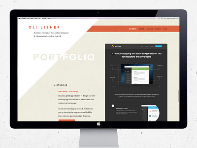 Portfolio site lisher portfolio responsive texture