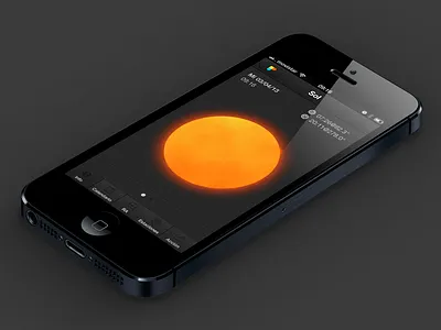 Photopills Sun app design interface ios iphone mobile moon photo photography sun ui ux