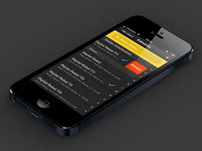 Photopills Camera List app design interface ios iphone mobile moon photo photography sun ui ux