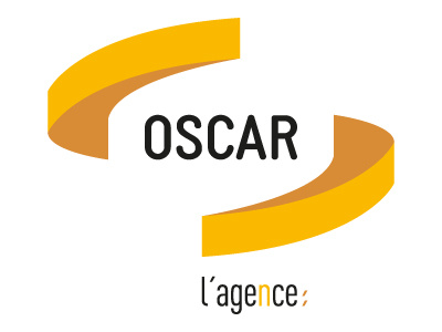 Logotype Oscar l'agence branding identité visuelle immobilier logtype visual identity