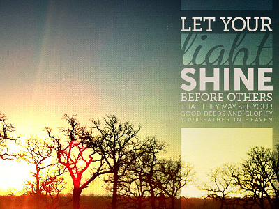 Let Your Light Shine photography