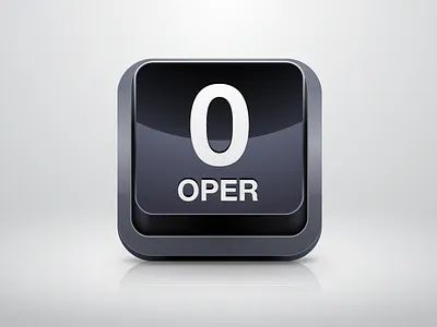 Operator Icon button icon ios phone zero
