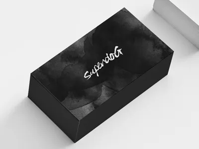 Superdog 2 hand drawn logo superdog