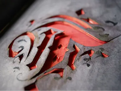 Calligraphy: T calligraphy fraktur gothic lampas lettering pokras