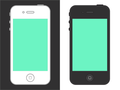 Flat iPhone 4 flat iphone 4 ai iphone 4 eps