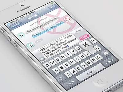 Thanks to Rebeka! ios iphone thanks