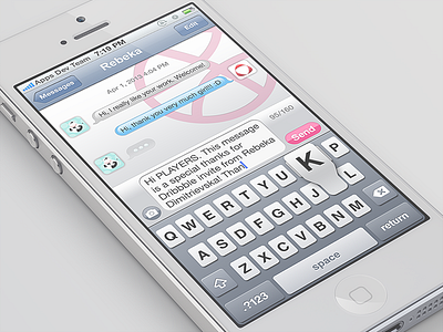 Thanks to Rebeka! ios iphone thanks