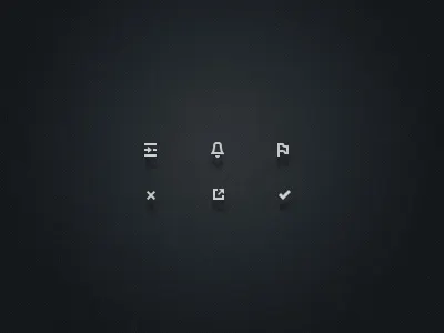 Icons blackwhite float icon shadow