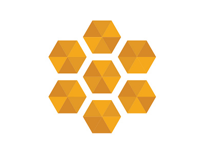 Hive bee logo yellow