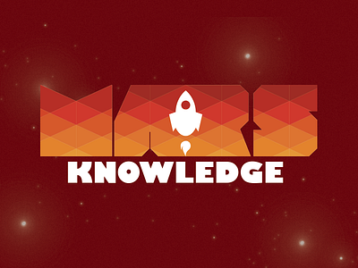 Mars Knowledge logo mars rocket space