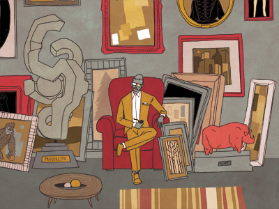 The Art Dealer art illustration salon