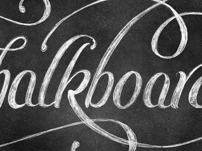 Chalk Sneak lettering ornate script swash