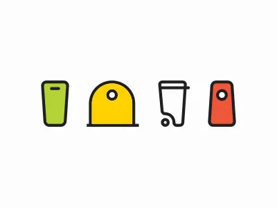 Waste sorting pictograms #5 recycle waste sorting