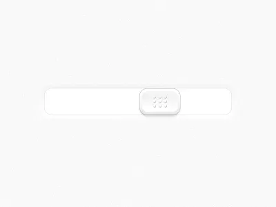 Slider button clean gray shadow slider ui user interface ux white