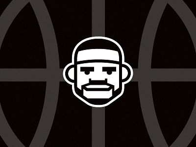 LeBron basketball black face lebron line man sport