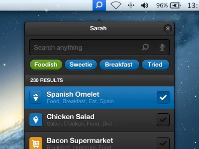 Siri's sister alaez app dani interface mac osx search siri ui user