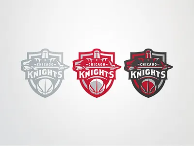 Chicago Knights Set basketball chicago logo sports team