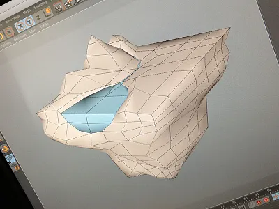 Promotion Visual*mesh* cinema4d lake low polygonal model mesh mountains