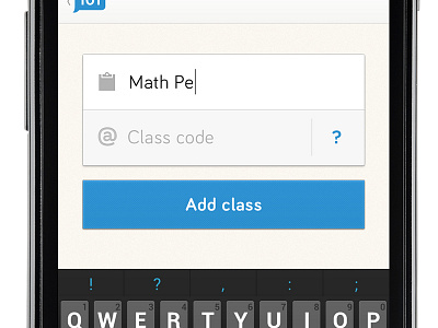 Add a class android edu education edutech mobile remind remind101 ui