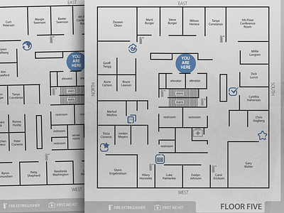 Floor Maps Near Elevator grey map photoshop