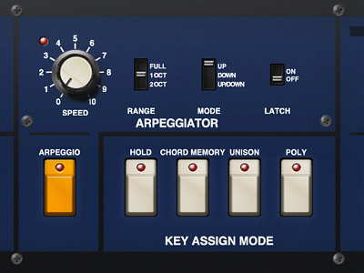 Polysix Korg Detail Dribbble synth ui vst