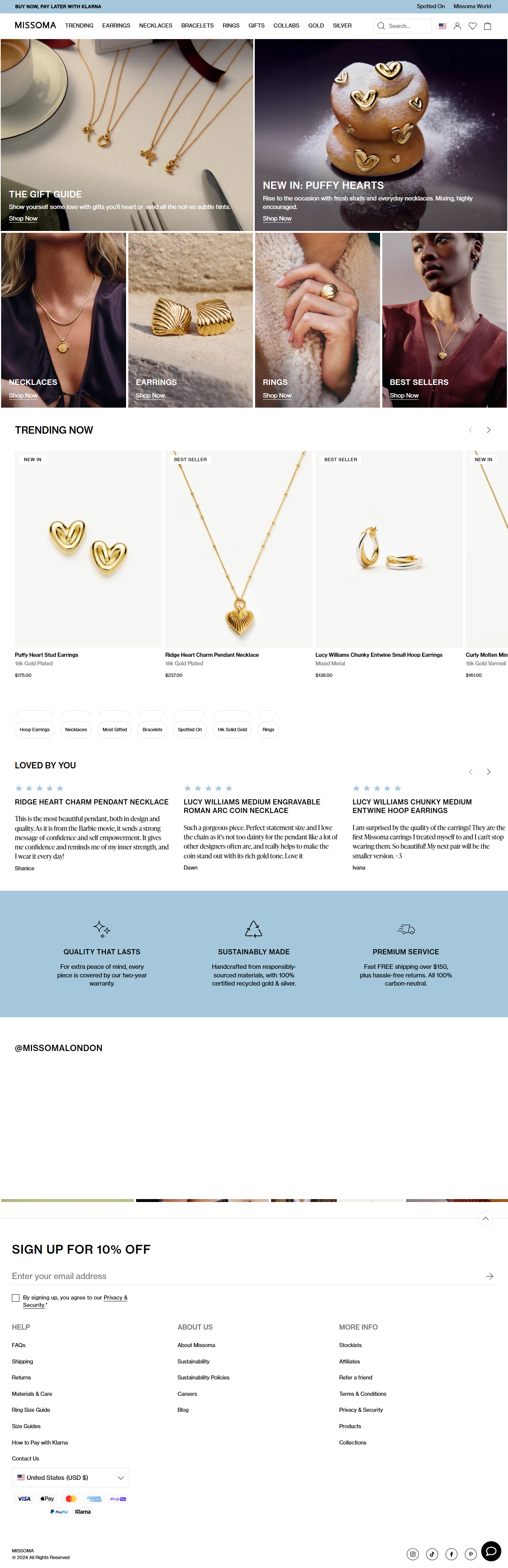 MISSOMA branding marketing optimization seo shopify shopify design website design