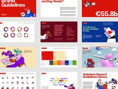 Vodafone: brand guidelines animation brand branding colors deck finance fintech graphic design guidelines illustration logo logotype motion graphics network pitch renat renua sim ui vodafone