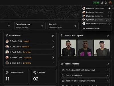 Switch Profiles · Koala UI b2b dark dark mode dashboard product design saas saas design saas development ui ui design ux design uxui