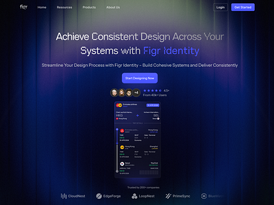 Landing Page clean dark landing page dark theme hero section home page landing page landing page design landing page ui landing ui minimalist modern ui uiux user interface ux web design webpage website