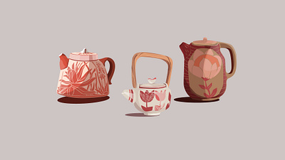 Tea collection adobe illustrator design graphic design illustration tea vector