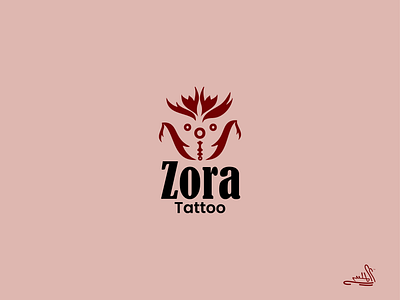 Branding: Zora Tattoo abstract logo brand name branding design designer logo graphic design illustration logo logo design tattoo tribal logo ui ux stalin vector