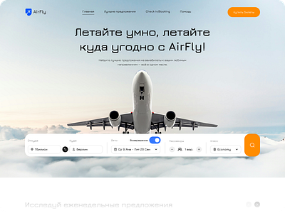 AirFly air graphic design tickets ui ux