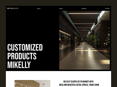 Retail Spaces Design Website aestetic architecture build managment modern ui