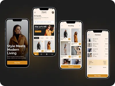 E-commerce Fashion Mobile App appdesign brand branding clothing design fashion graphic design illustration logo mobileapp ui uiux userinterface ux uxresearch uxresearh vector