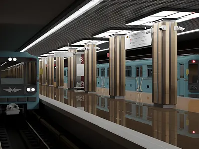 Khovrino Metro Station – 3D Concept Model 3d 3dmodeling architectureingames blender design gameenvironment metro metrostation model modeling moscowmetro moscowtransport stationdesign underground urbandesign