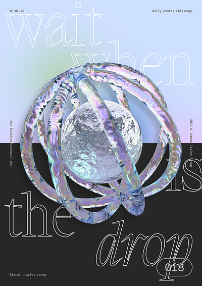 018 / 365 / 2025 3d 3d art adobe photoshop art design glass graphic design poster poster design render womp womp3d