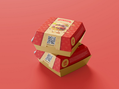 Burger Packaging Design | Graphic Designing branding burger burger design design graphic design logo package packaging packaging design