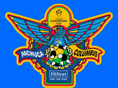 Concacaf Champions Cup / Pachuca vs Columbus champions color cup futbol illustration mexico soccer vector