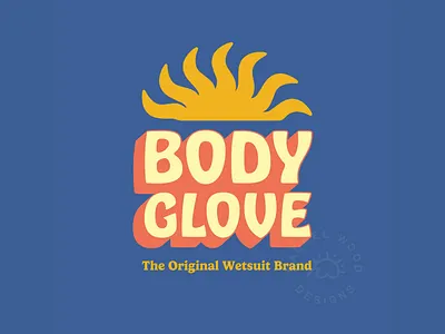 Bodyglove T-Shirt Design 60s beach bodyglove brand design font graphic design groovy hobo illustration sun surf vintage wetsuit