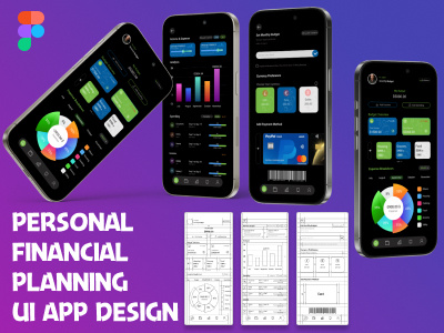 Personal Financial Planning App Design finance mobile app ui user experience ux