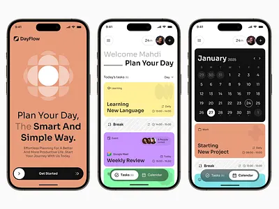 Planner Mobile App app application design mobile mobile app plan product design productivity ui ui ux ui ux design ux