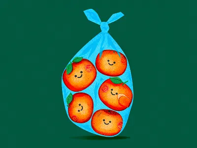 Bag of Oranges illustration illustrator oranges the creative pain vector